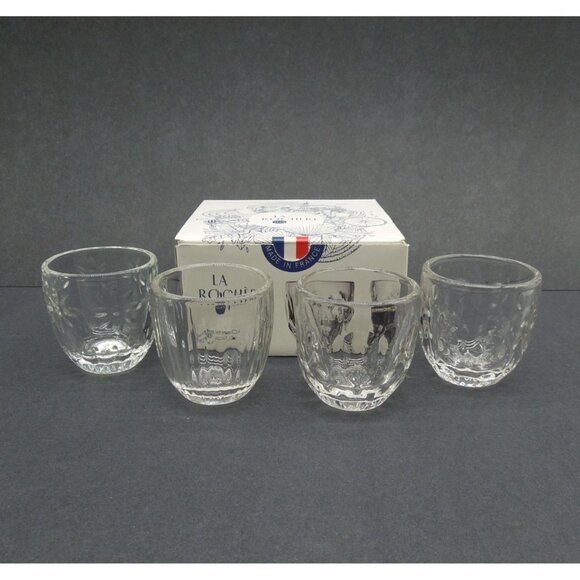 LA ROCHERE Troquet Espresso Glass Set of 4 Bistro Design from France - Picture 11 of 15